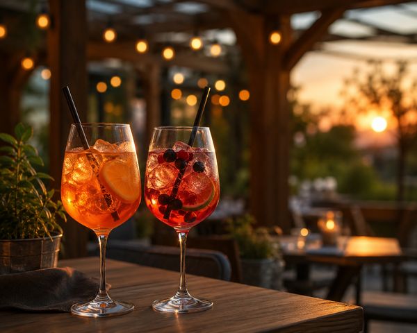 Spritz and sunset